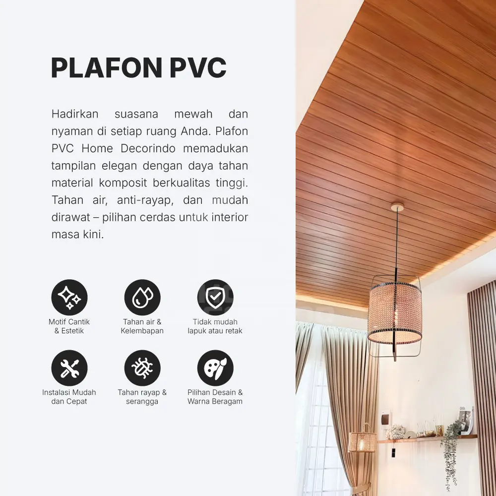 Plafon Pvc WKB-07 Home Decorindo Plafon Pvc WKB-07 Home Decorindo
