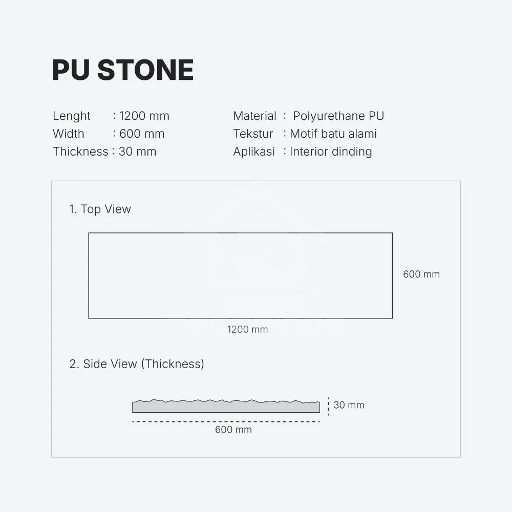 Pu Stone PU-01 Home Decorindo Pu Stone PU-01 Home Decorindo
