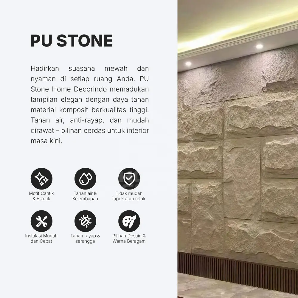 Pu Stone PU-01 Home Decorindo Pu Stone PU-01 Home Decorindo
