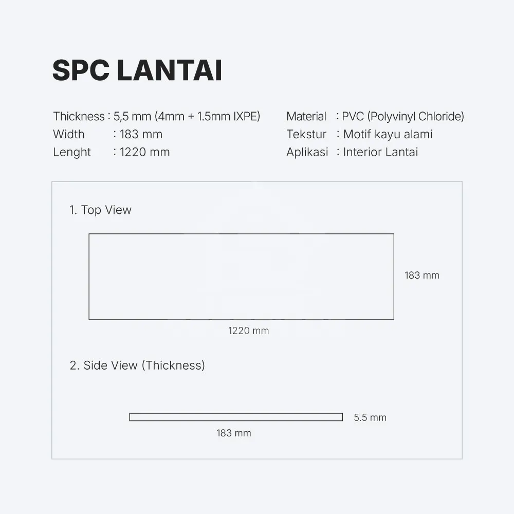 Spc Lantai Flooring EBONY Home Decorindo Spc Lantai Flooring EBONY Home Decorindo
