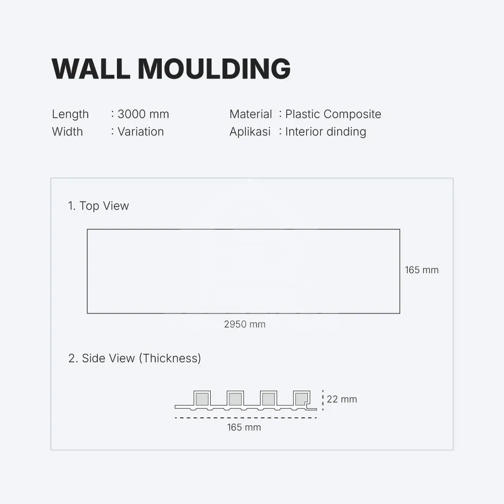 Wall Moulding MDK-2CM Home Decorindo Wall Moulding MDK-2CM Home Decorindo